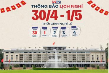 Thông báo lịch nghỉ lễ 30/4 - 1/5 - KIẾN NAM Construction